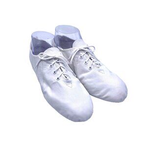 Bloch Split Sole Jazz Dance Shoes Lace Up White Bloch 4.5 US 4 Girls 1.5 White